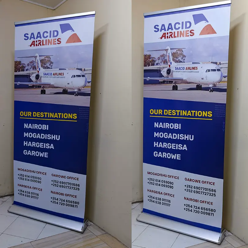 Broadbase roll up banner printing in Kenya