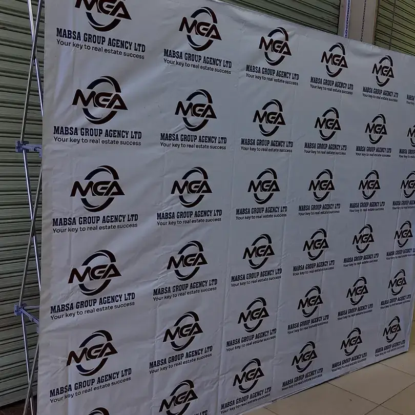 Media banner printing in Kenya Backdrop banners in Kenya