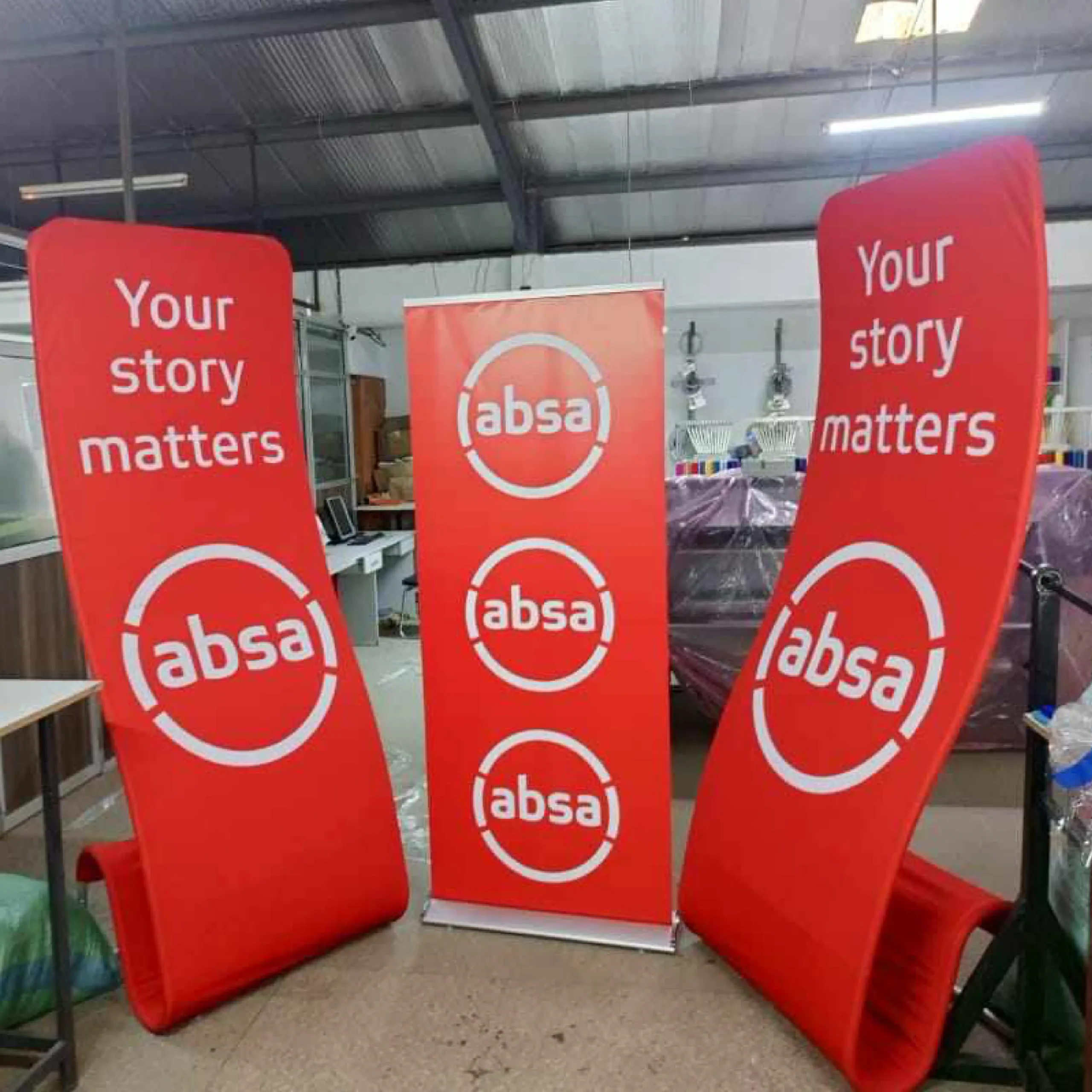 Snake banners in Kenya